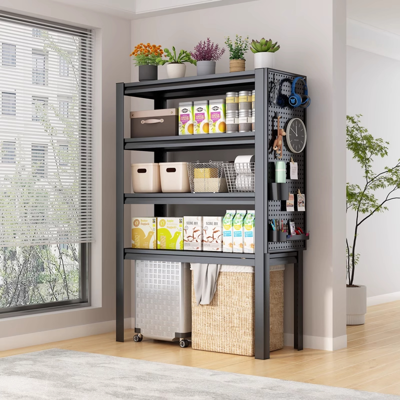 扫地机器人置物架客厅阳台储物架家用多层收纳架下空落地钢制货架