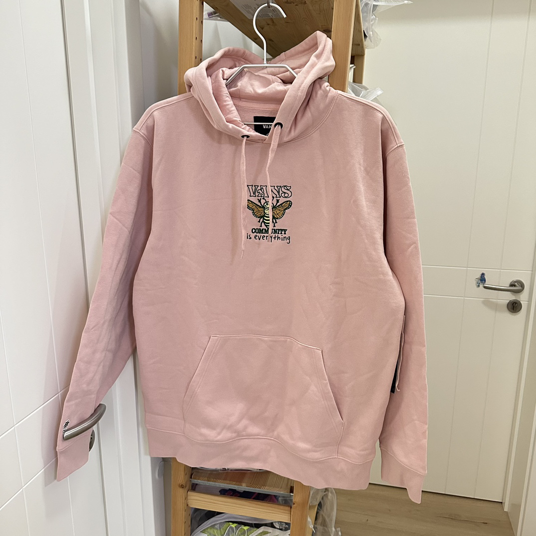 正品 VANS  男女同款 M码 刺绣连帽长袖卫衣  VN0006E6BQL