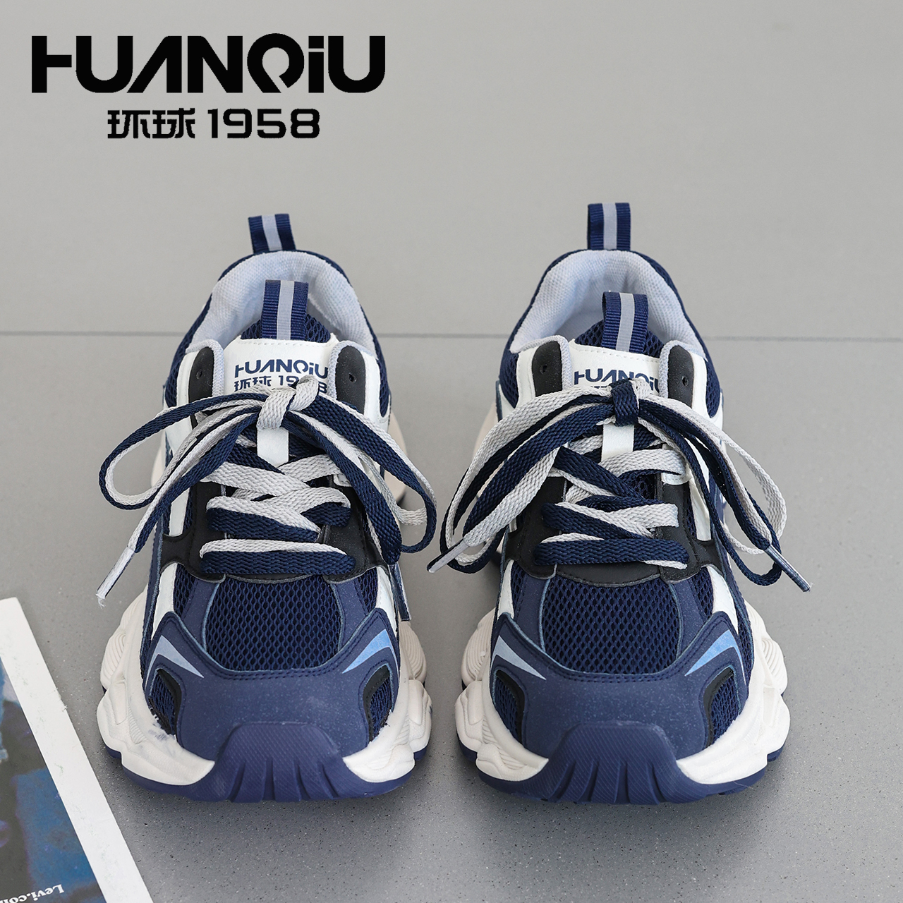 环球2025秋季新款爆款增高百搭运动鞋舒适轻便厚底时尚休闲鞋女鞋