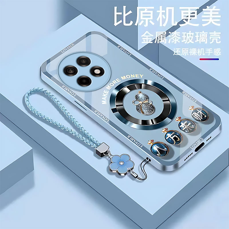 适用于一加Ace5手机壳一加Ace5pro玻璃壳一加Ace5竞速版八方来财