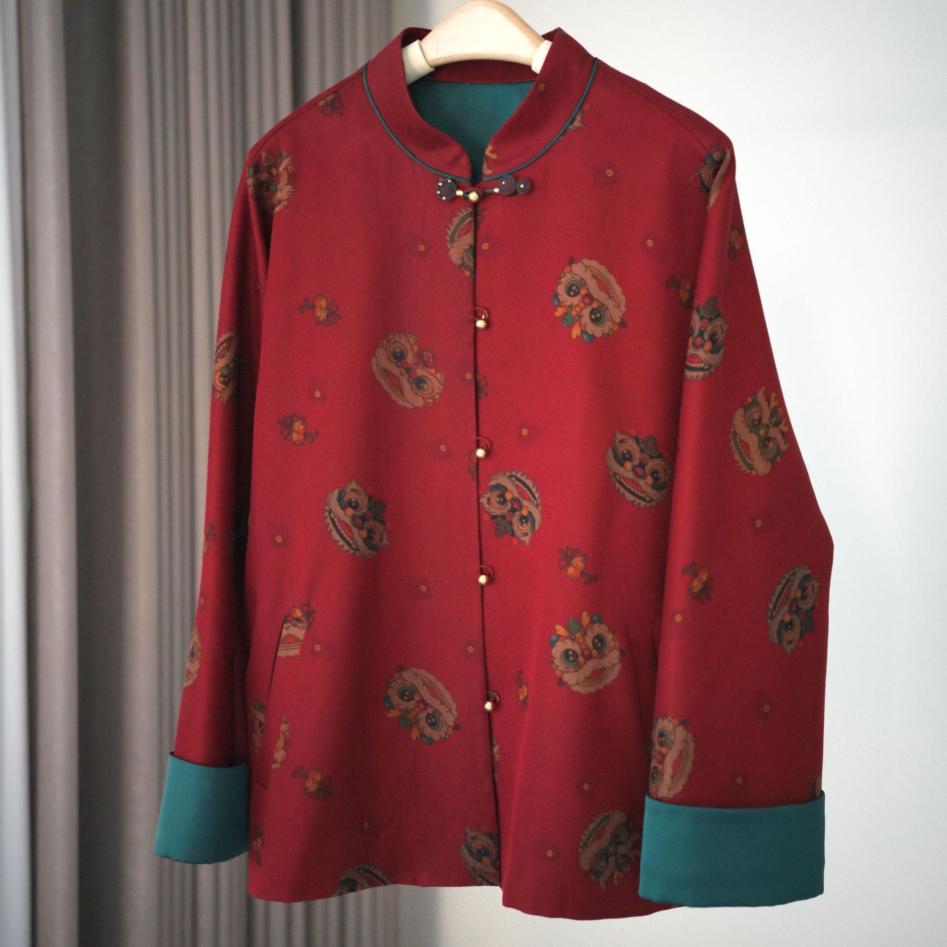 『春宴』新中式桑蚕丝香云纱国风时尚宽松气质外套DGWW3632