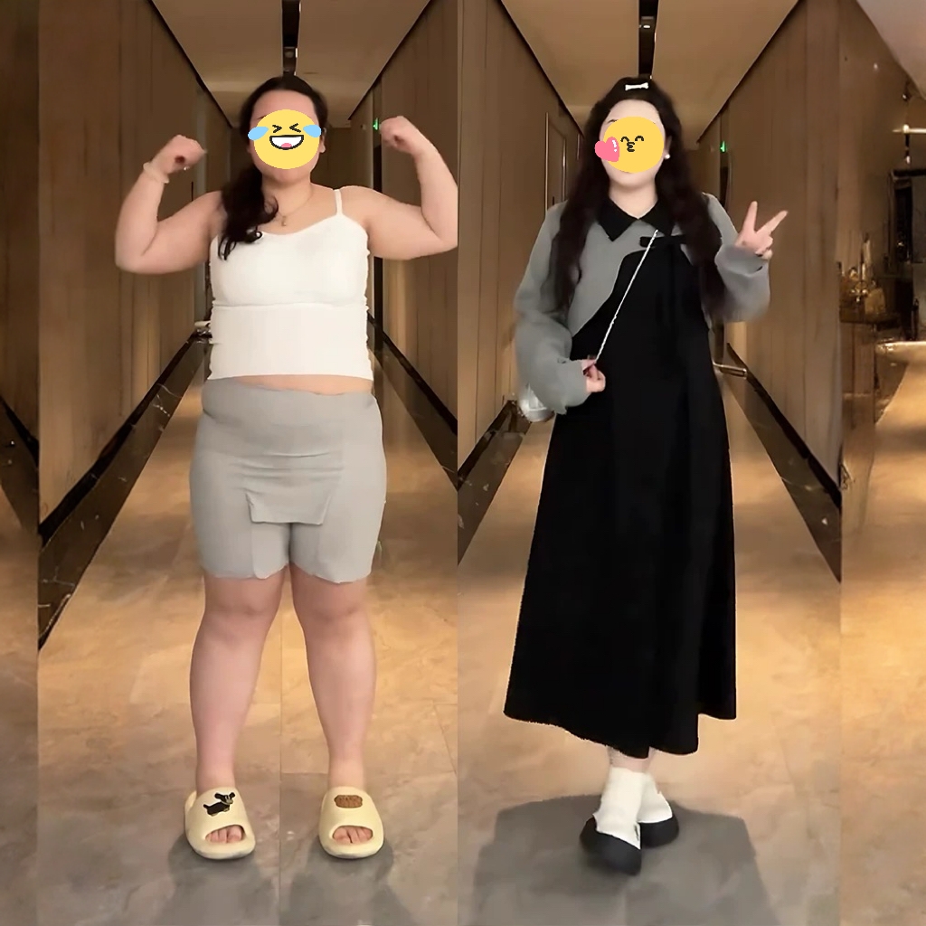 大码套装不规则卫衣罩衫连衣裙两件套女微胖mm早秋减龄穿搭一整套