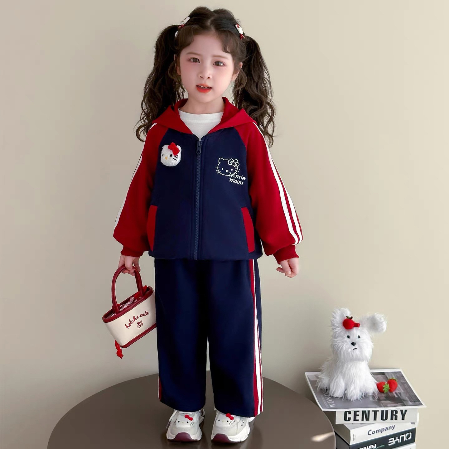 女童秋装套装2025新款儿童洋气休闲外套春秋小童宝宝韩版两件套潮