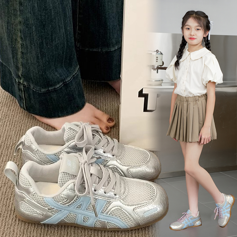 女童运动鞋2025新款儿童秋天老爹鞋中大童女孩百搭鞋秋季软底鞋子