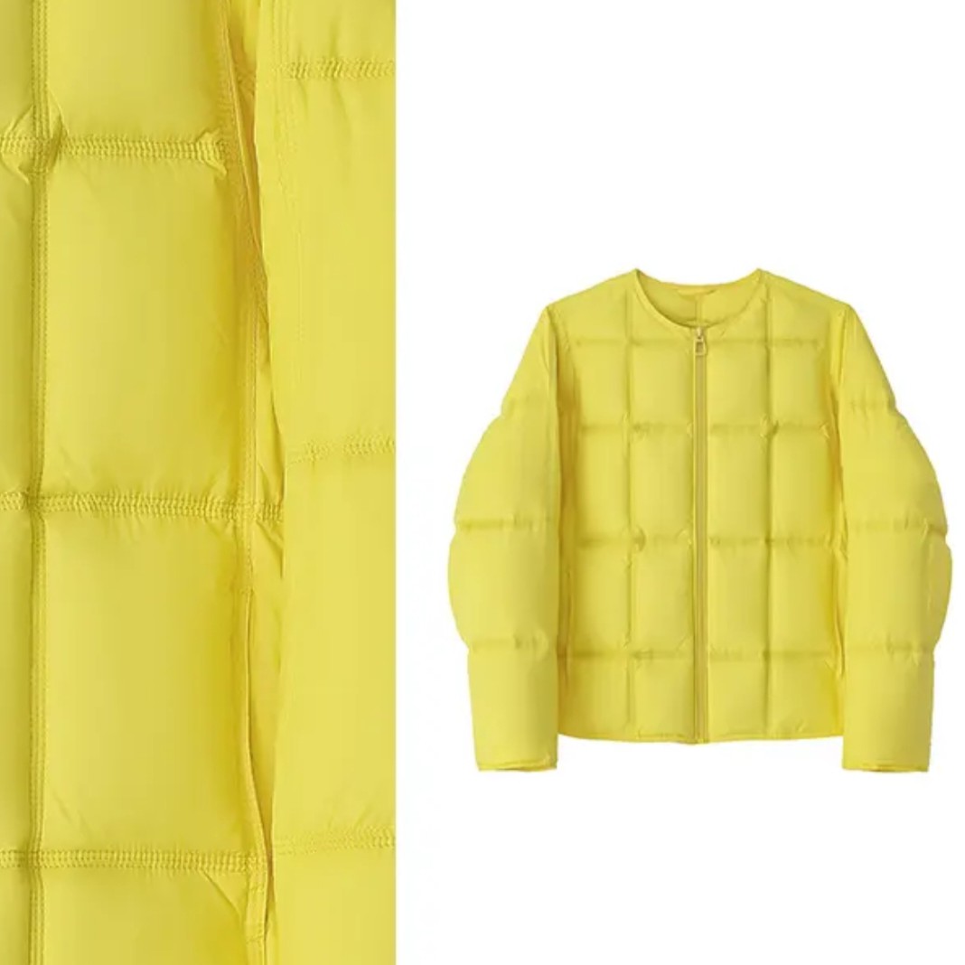 【方块小黄鸭-升级加厚】90白鹅绒韩版宽松圆领拉链立体羽绒服185