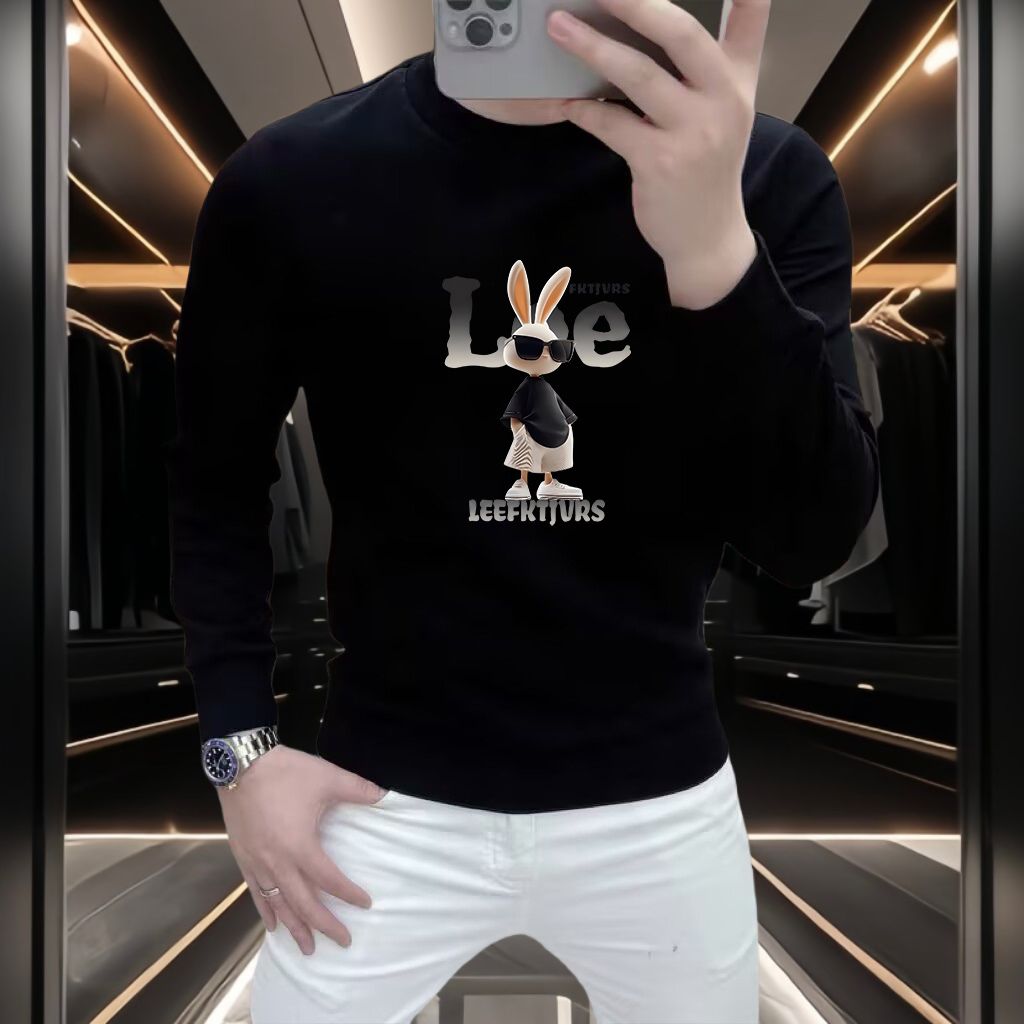 2025秋冬季爆款长袖卫衣美式潮牌休闲百搭轻奢男女款修身情侣上衣