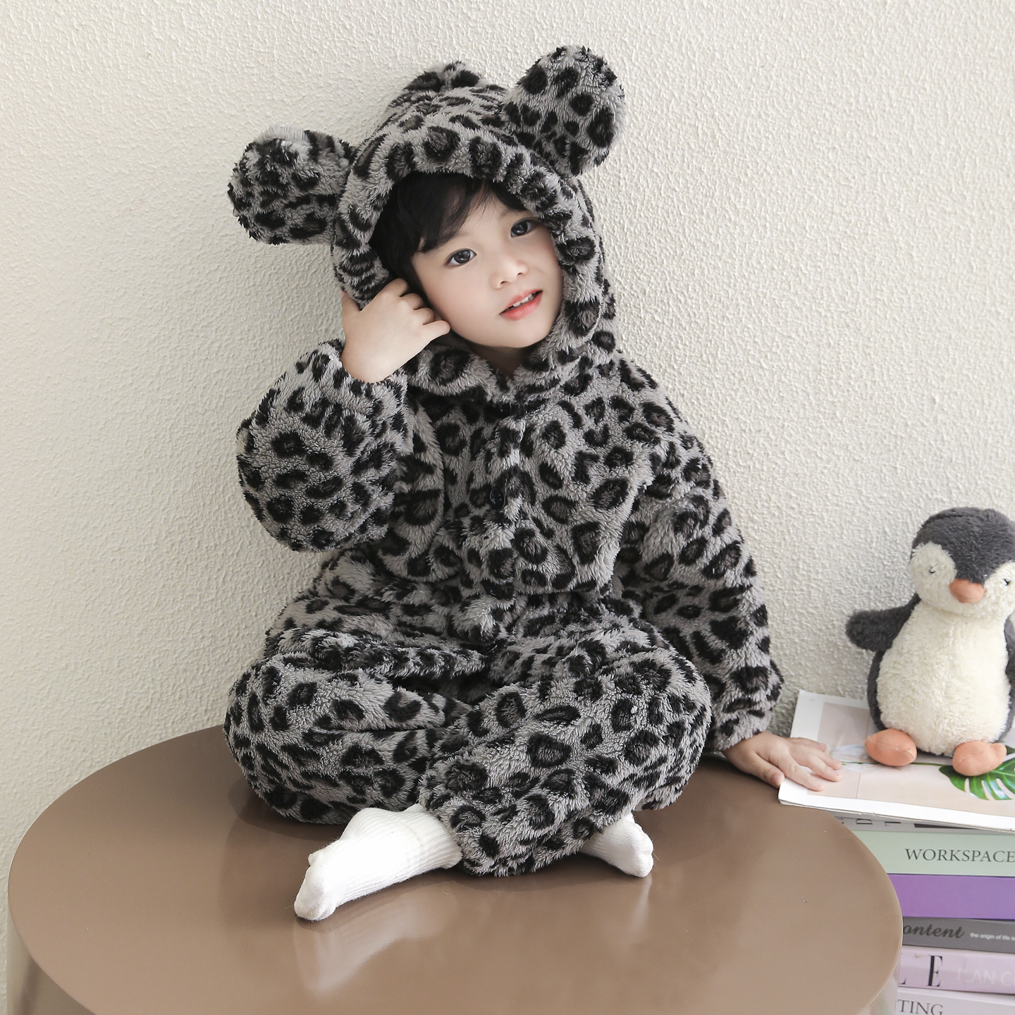 男童珊瑚绒睡衣秋冬款加厚男孩宝宝法兰绒套装冬季新款儿童家居服