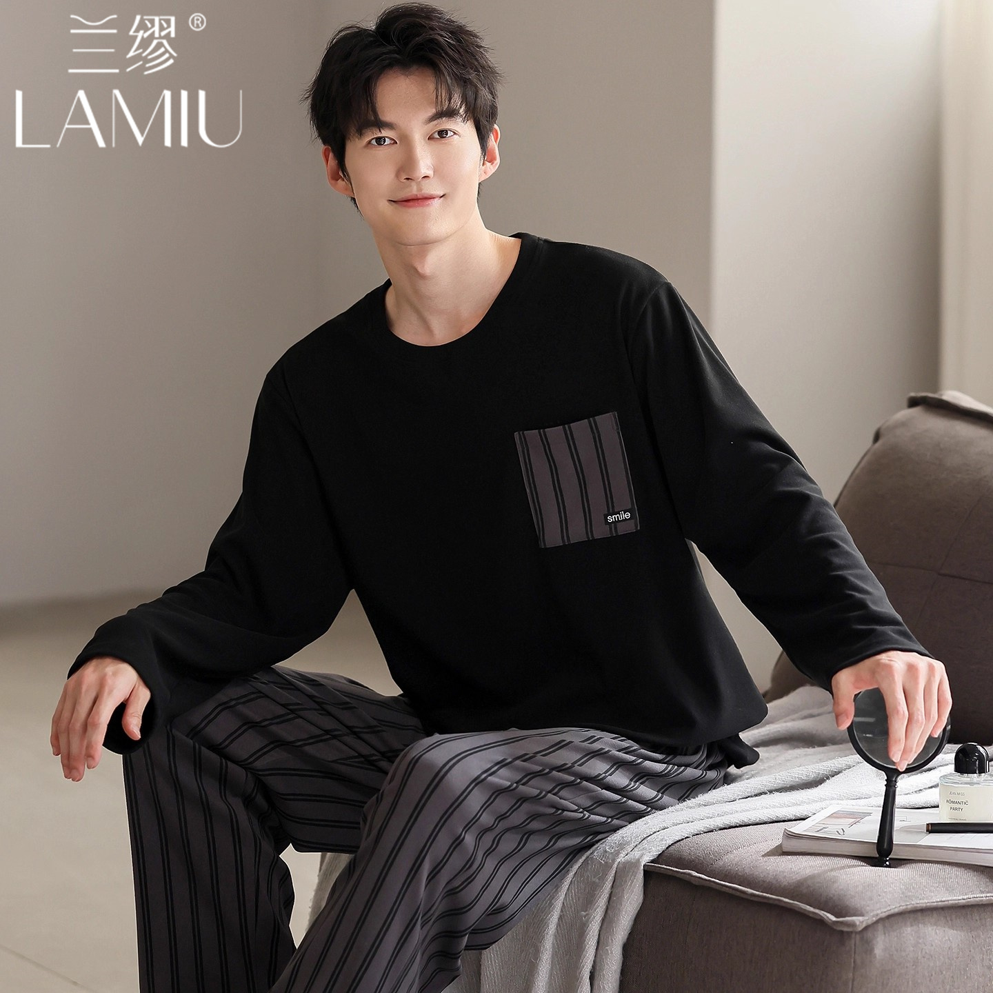 德绒睡衣男款爆款2025新款冬季加厚长袖春秋天男士保暖家居服套装