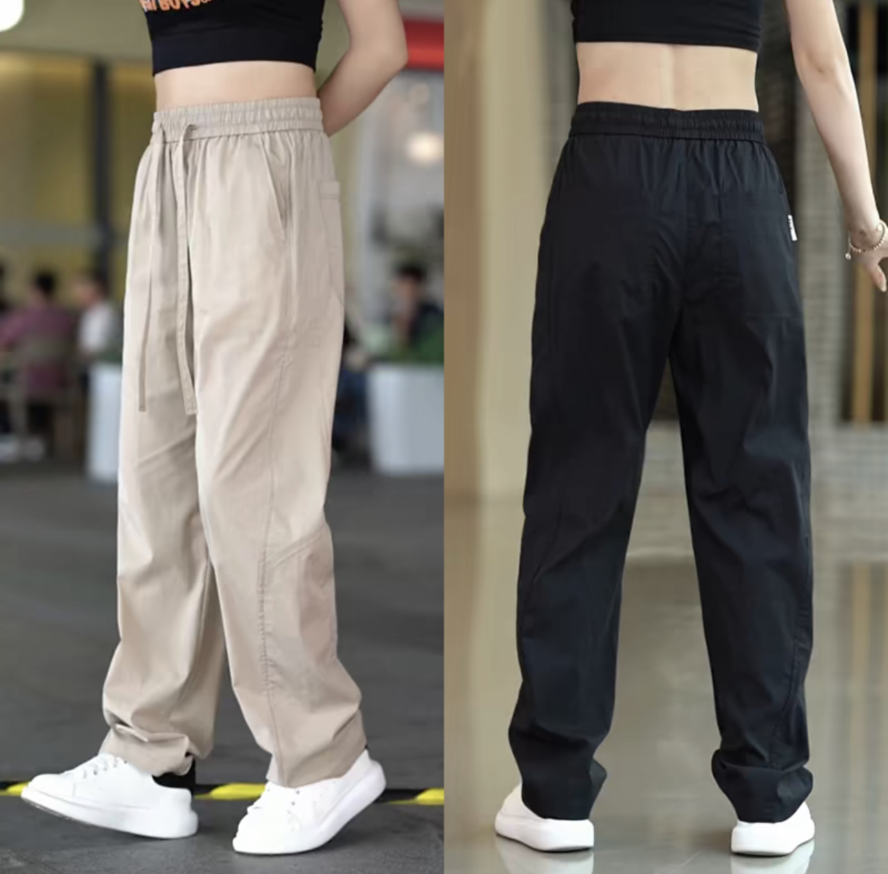 冰丝休闲裤男士夏季薄款宽松休闲裤韩版百搭透气速干运动裤子男款