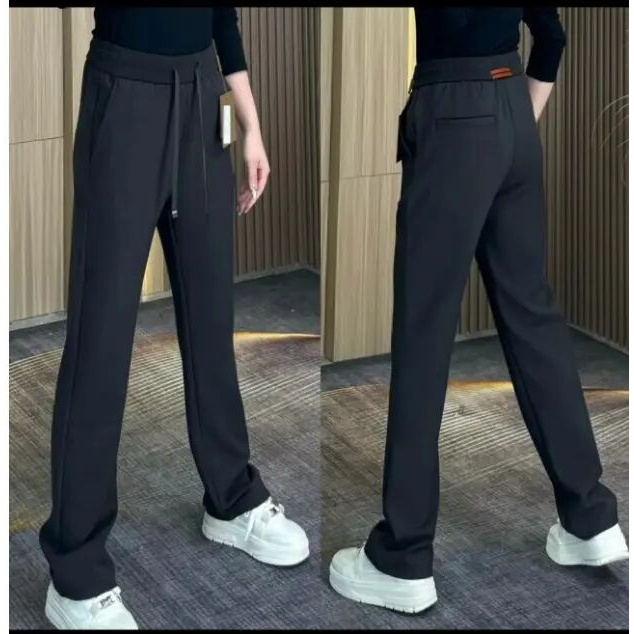 2025秋冬新款男士高端休闲长裤宽松舒适时尚百搭垂感加绒直筒裤子