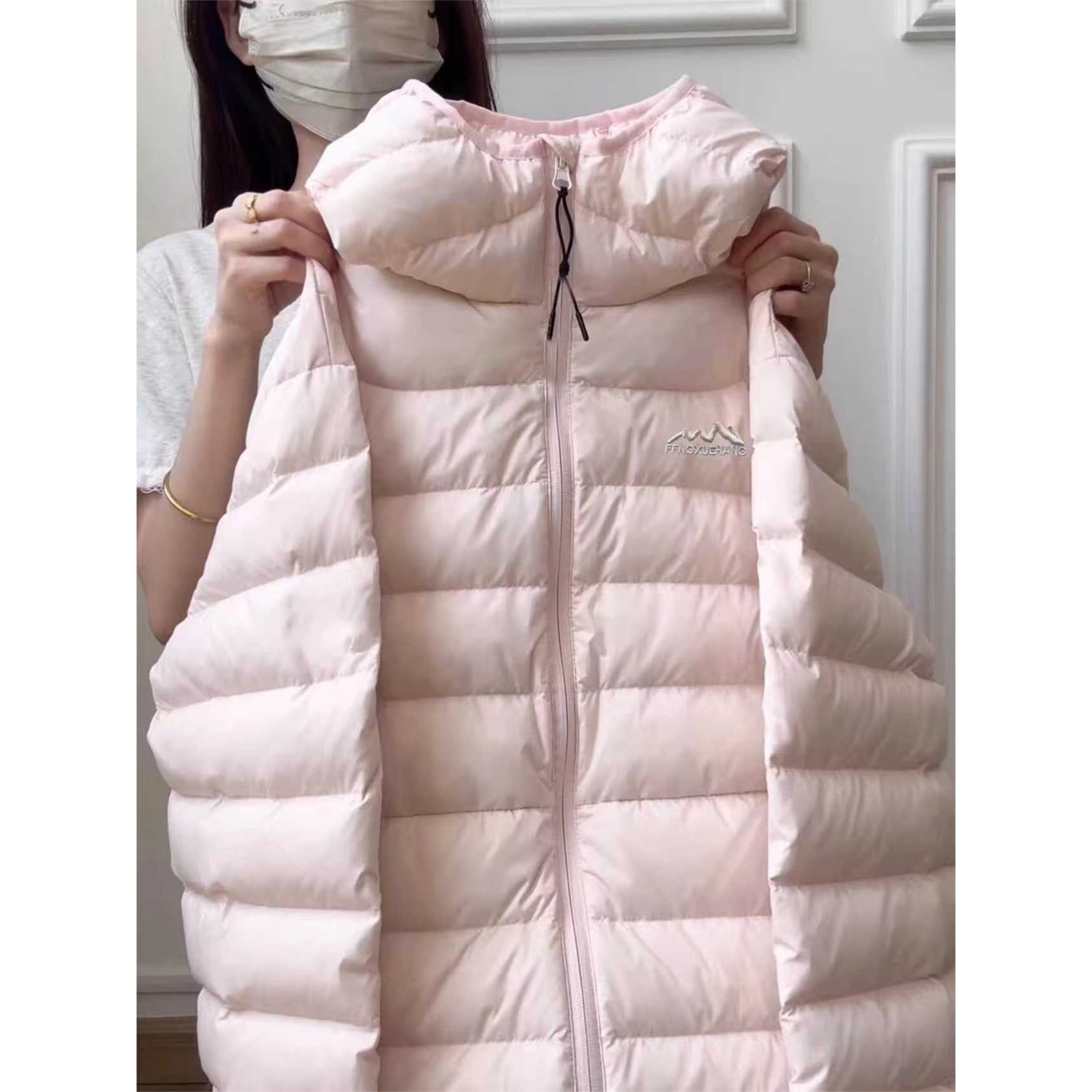 【暖和】清薄排骨羽绒服女款冬季粉色短款外套冲锋衣内胆2025新款