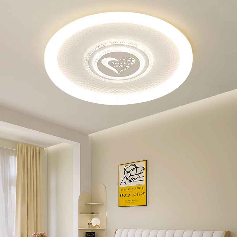 灯集市YH三防超亮爱心卧室吸顶灯LED省电灯饰灯具卧室灯房间灯具