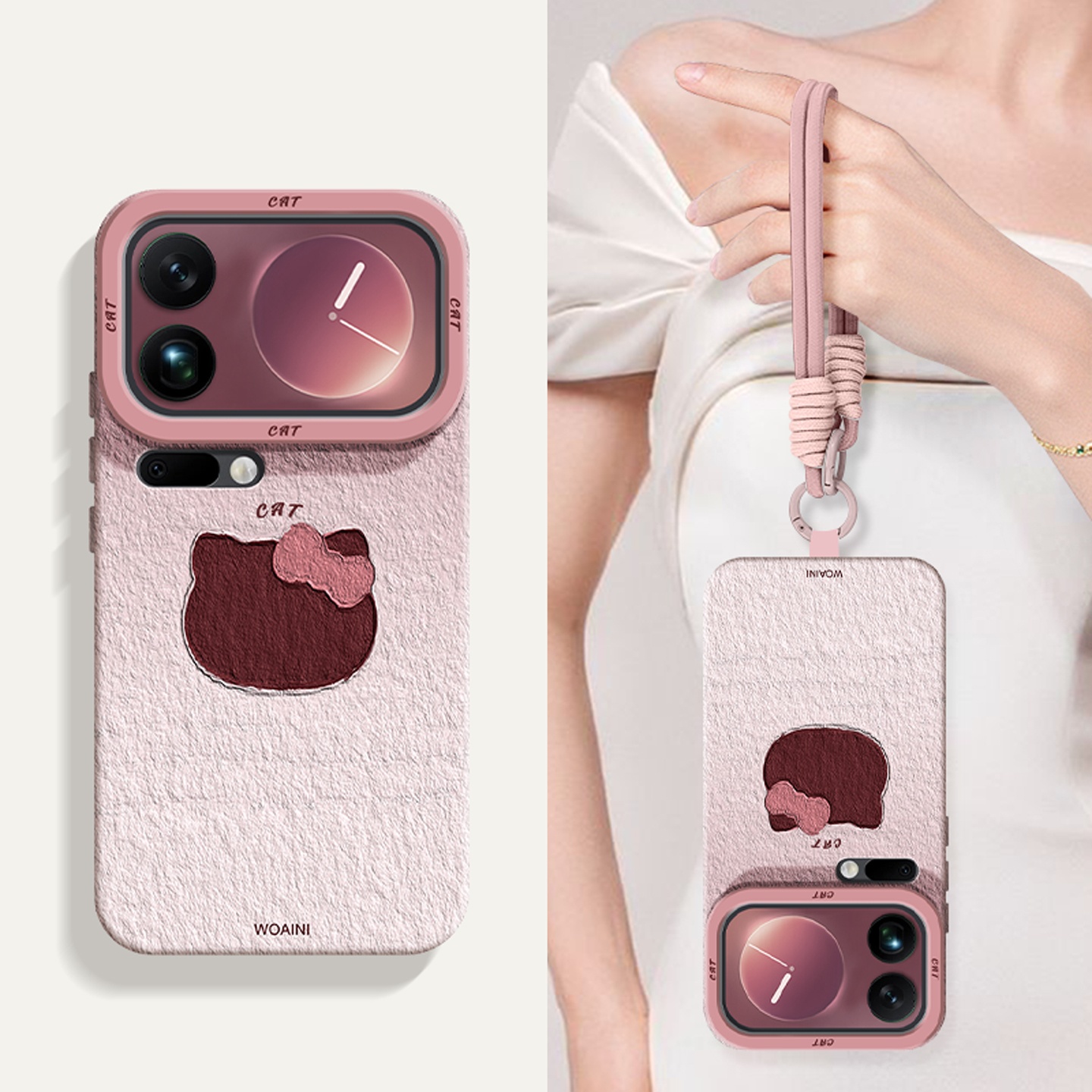 适用小米17promax手机壳Xiaomi15防丢挂绳15ultra创意可爱外壳17