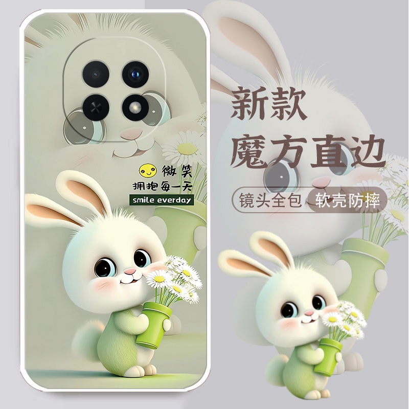 OPPOA5 5G手机壳PKQ110新款网红女硅胶防摔软壳全包边卡通兔潮男
