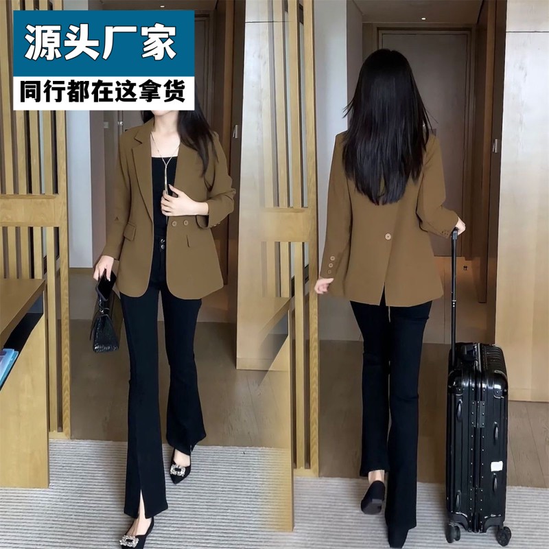 梵乐芬2025新款春秋小西装外套韩版宽松设计感休闲西服时尚气质百