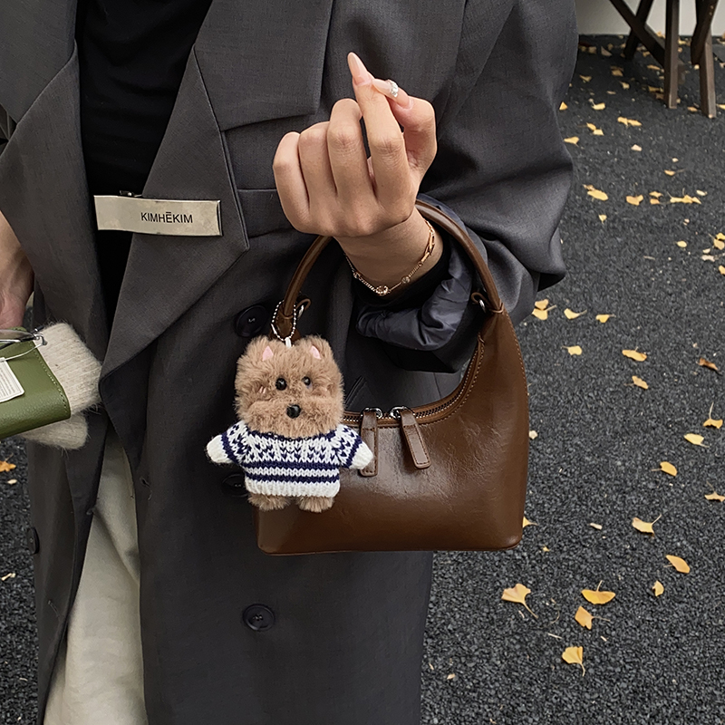 LOMMINY/罗米尼2025秋冬新款百搭轻奢手提包包女士单肩简约风通勤