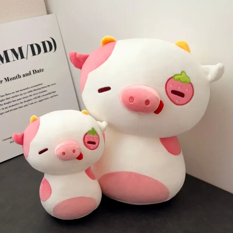 【包邮】超萌嘟嘟蘑菇草莓猪毛绒玩具玩偶送女友安抚娃娃送闺蜜礼物