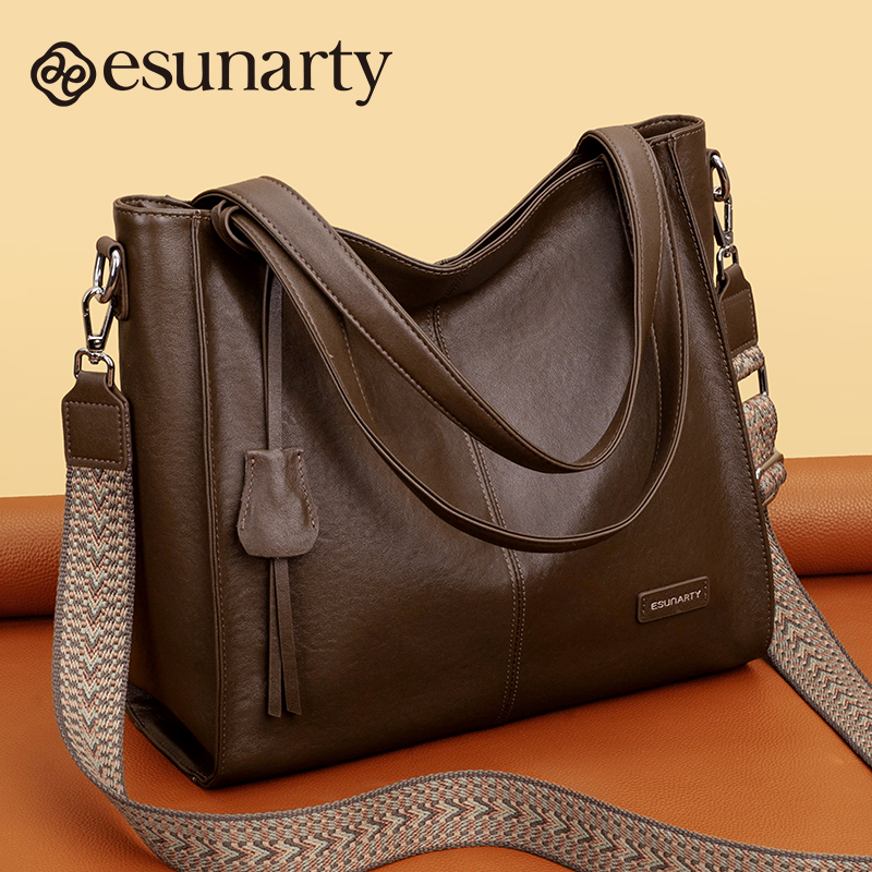 真皮女士托特包2025新款通勤休闲大容量斜挎包妈妈款单肩包秋冬季