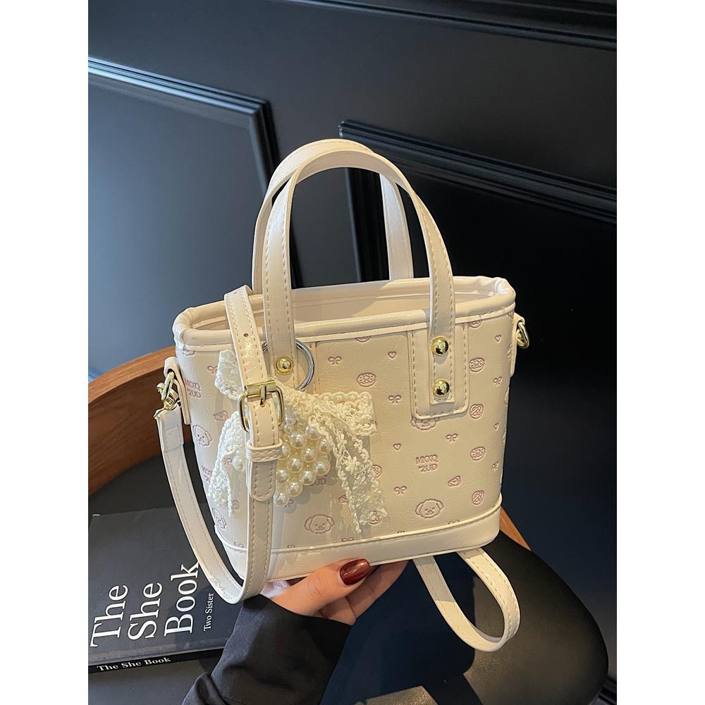 韩版小众手提包包女式2025新款春夏简约单肩水桶包时尚洋气斜挎包