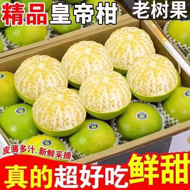 广西正宗皇帝柑当季新鲜水果薄皮肉厚贡柑