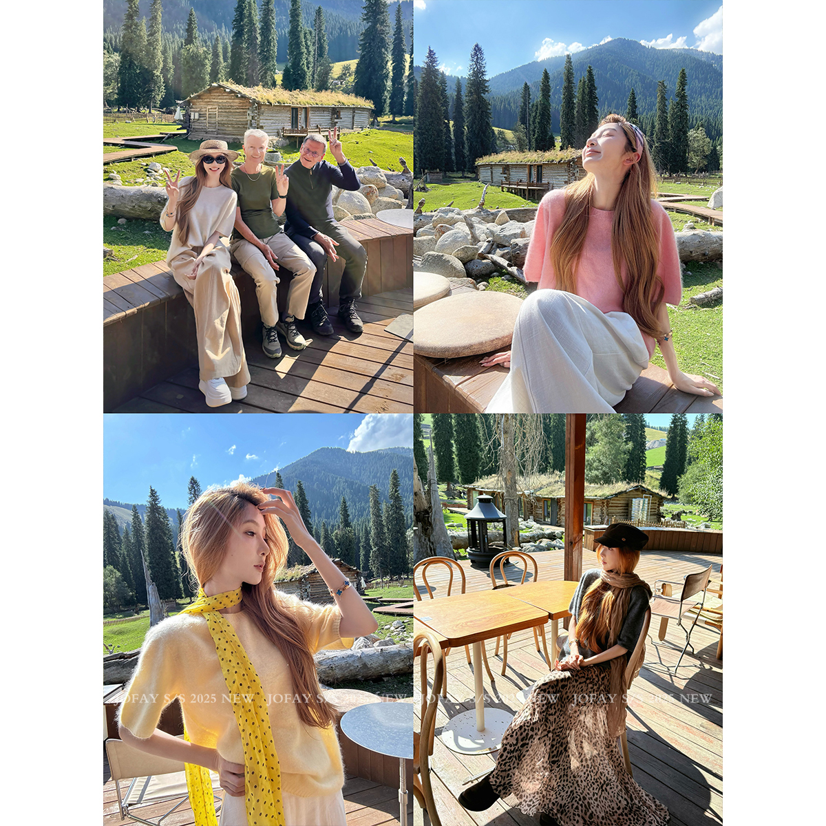 【CHASINGLIGHT】|棉花糖山羊绒|纯色套头针织短袖毛衣 M1276