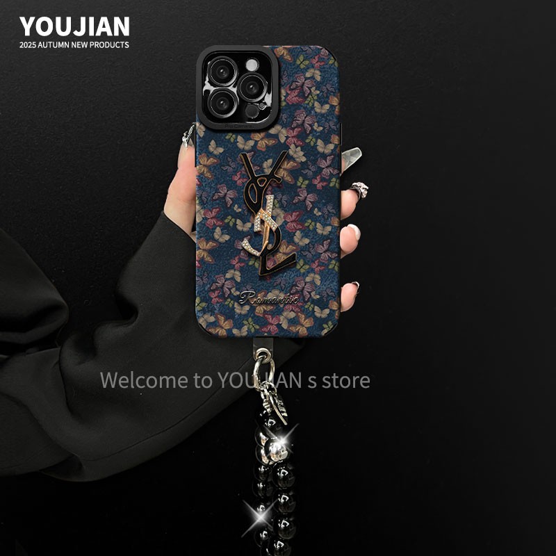 适用【苹果/oppo/华为/vivo/小米】潮牌网红复古蝴蝶防摔手机壳女款