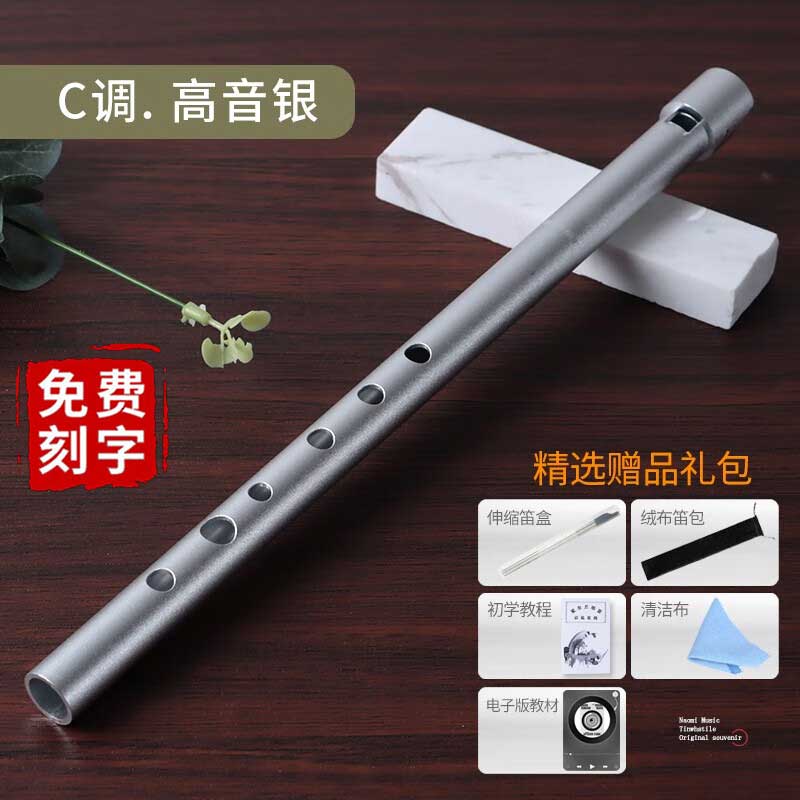 NAOMI全金属爱尔兰哨笛6孔高音竖笛初学者入门六孔竖笛子专业演奏