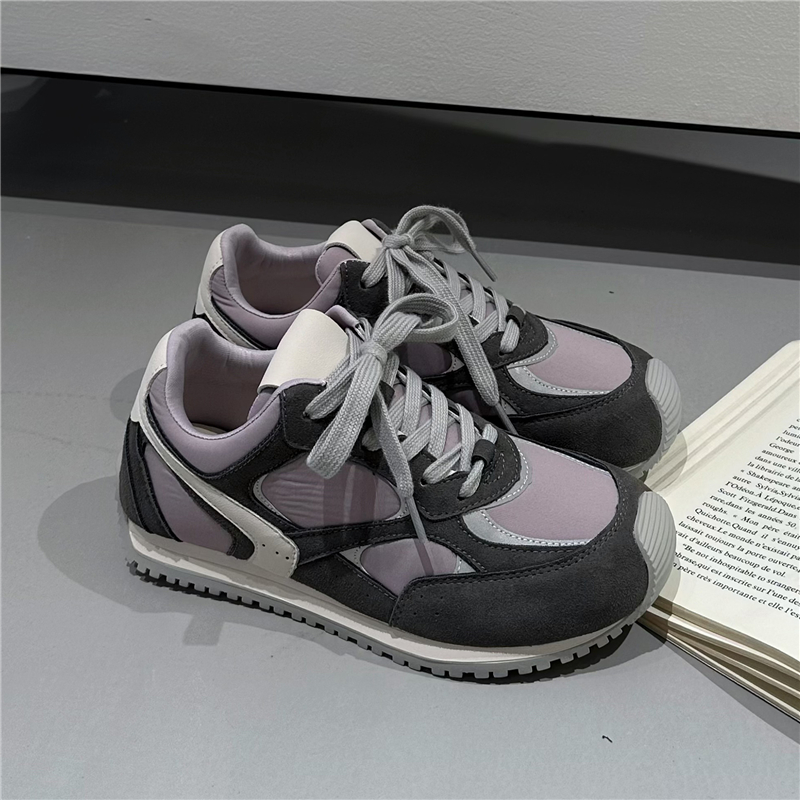 栢香妮BAHONGLY阿甘运动鞋女2025秋季新款防滑平底透气跑步休闲鞋