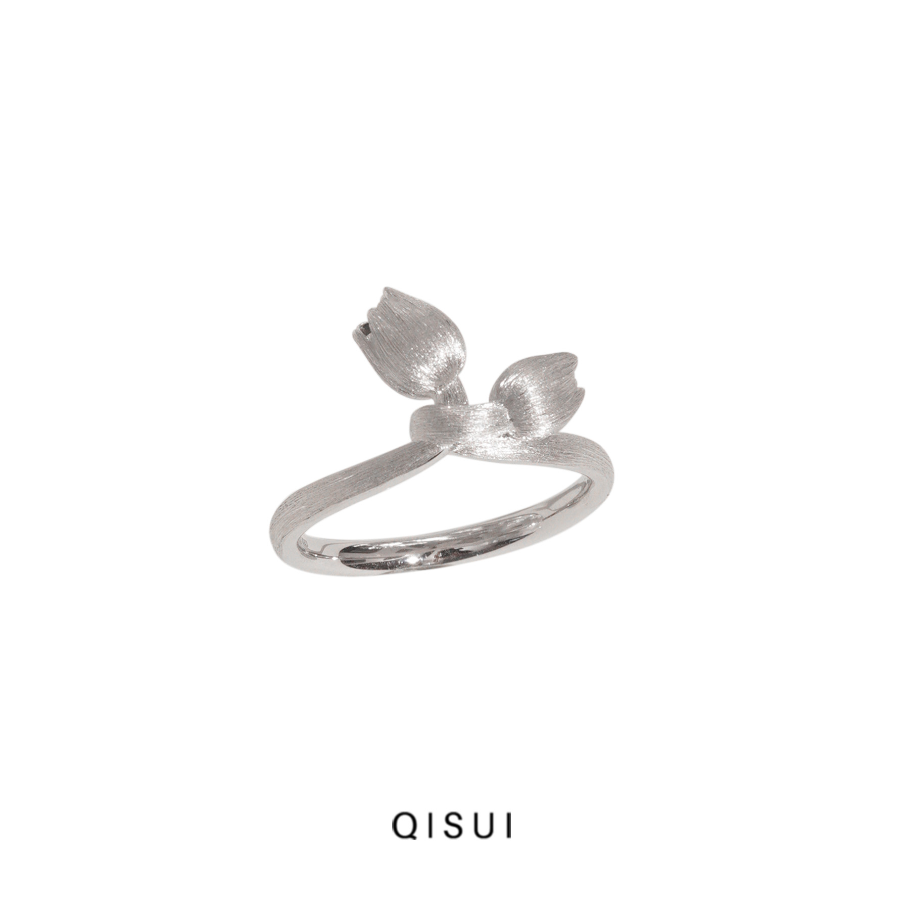 925银戒指 "遇“原创设计设计师款S925银戒指手工小众