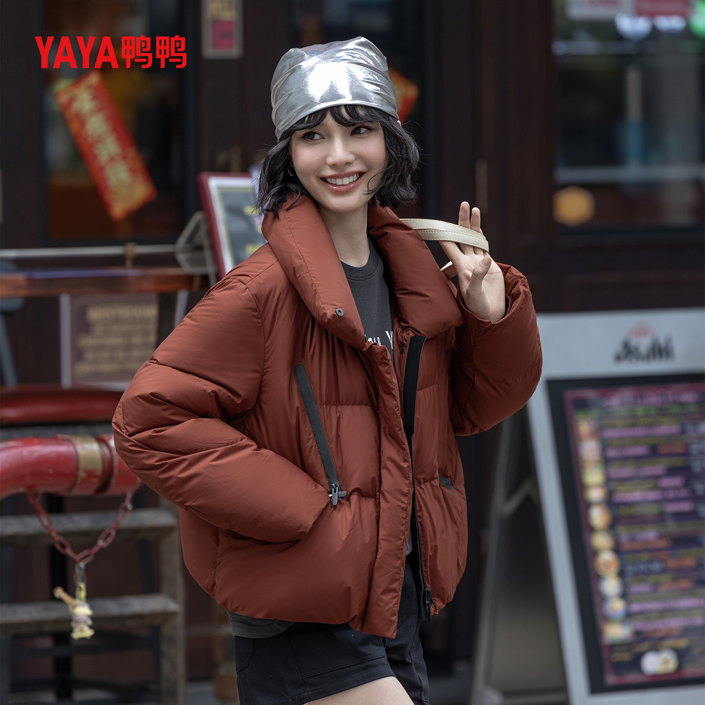 【3.0泡芙系列】鸭鸭羽绒服90绒女爆款2025新款正品时尚短款蓬松