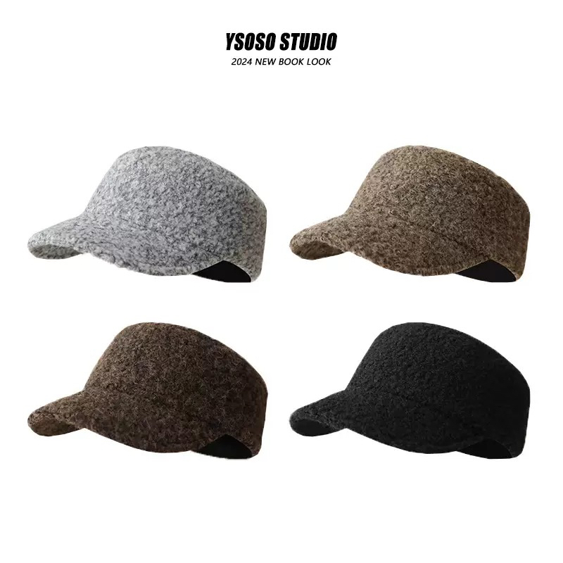 韩系气质平顶马术帽女冬季加厚保暖报童帽复古时髦骑士帽鸭舌帽子