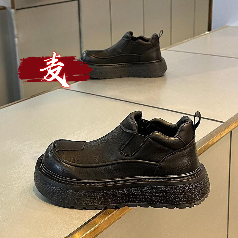 马丁靴男鞋冬季高帮英伦风机车切尔西皮靴防水增高黑色中帮工装靴