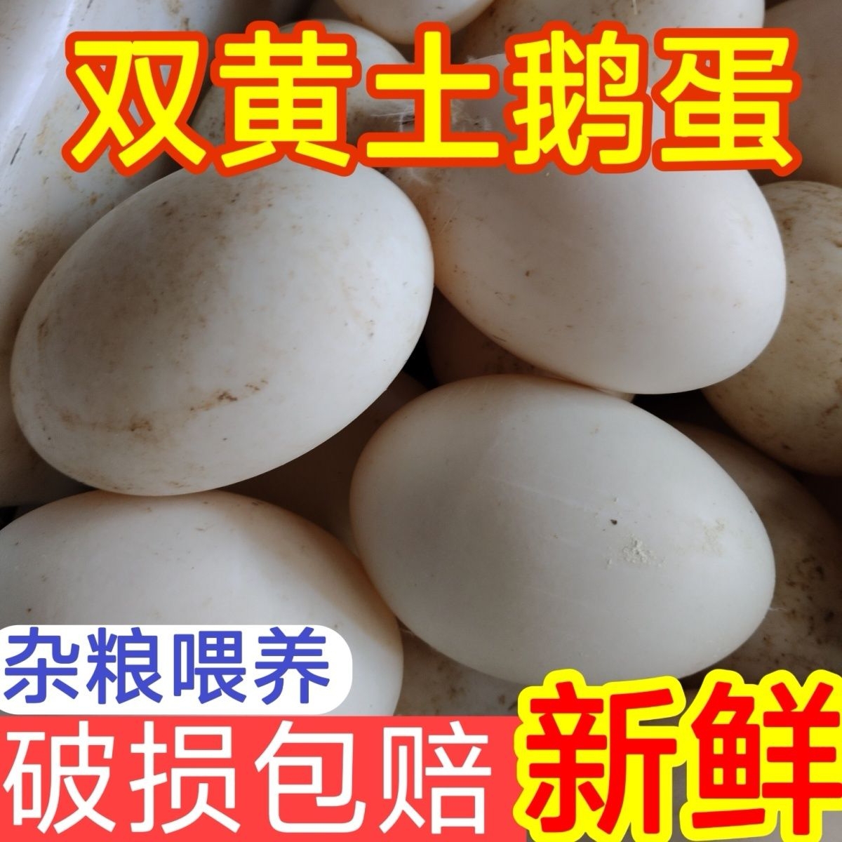 【现捡现发】新鲜土鹅蛋（包双黄）一箱破损包赔