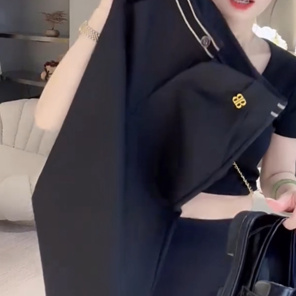 韩版显瘦白条腰小标西裤【好物推荐】