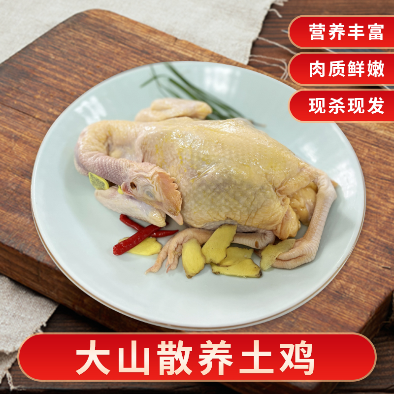 宰杀一个小时之内冻眠发货的正宗农家散养土鸡鸡蛋免邮费