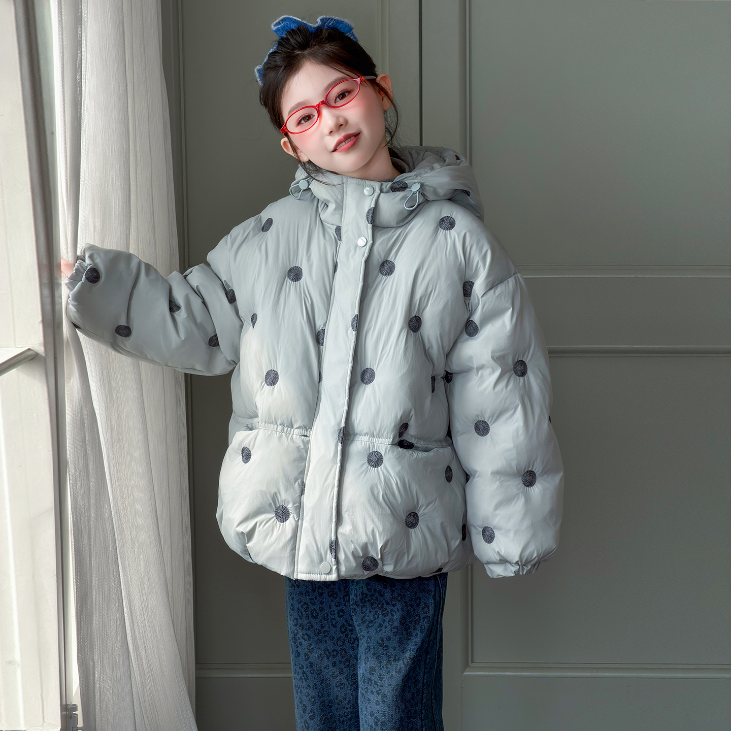女童棉服棉衣2025新款大童女孩洋气冬季儿童外套加厚棉袄冬装潮