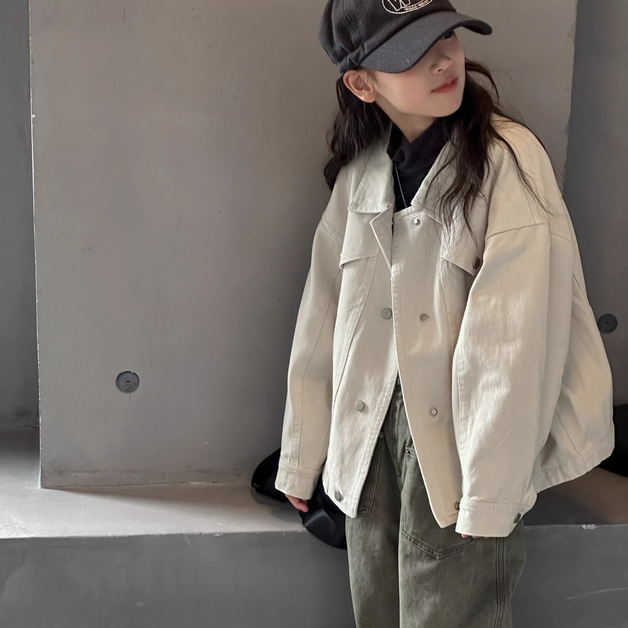 女童牛仔外套春装2025新款洋气薄款中大童爆款春秋上衣高级感潮