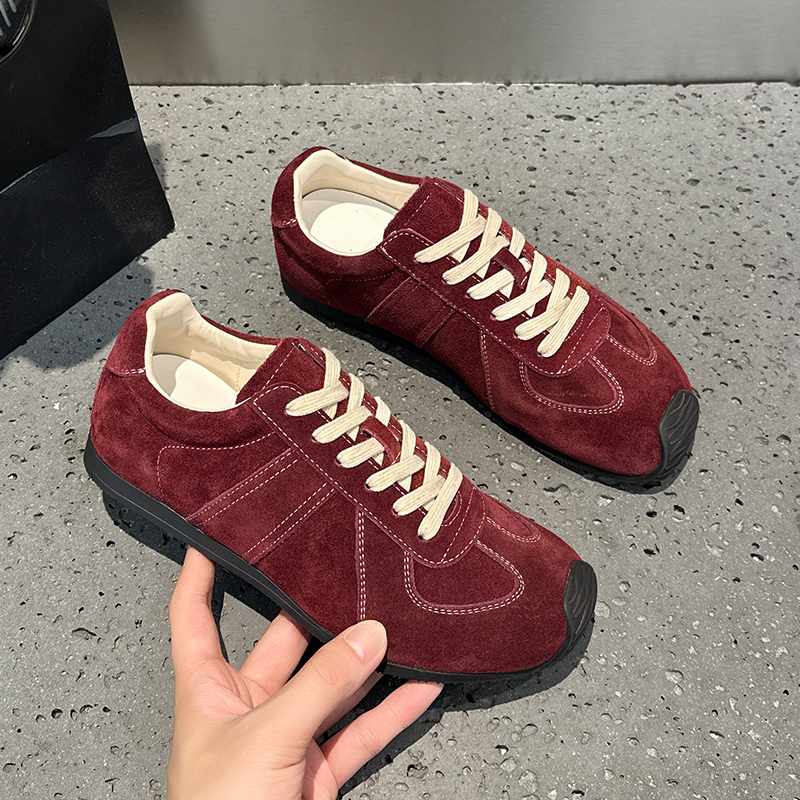 德训鞋时尚休闲鞋韩版老爹鞋休闲系带秋季复古低帮学生运动鞋百搭