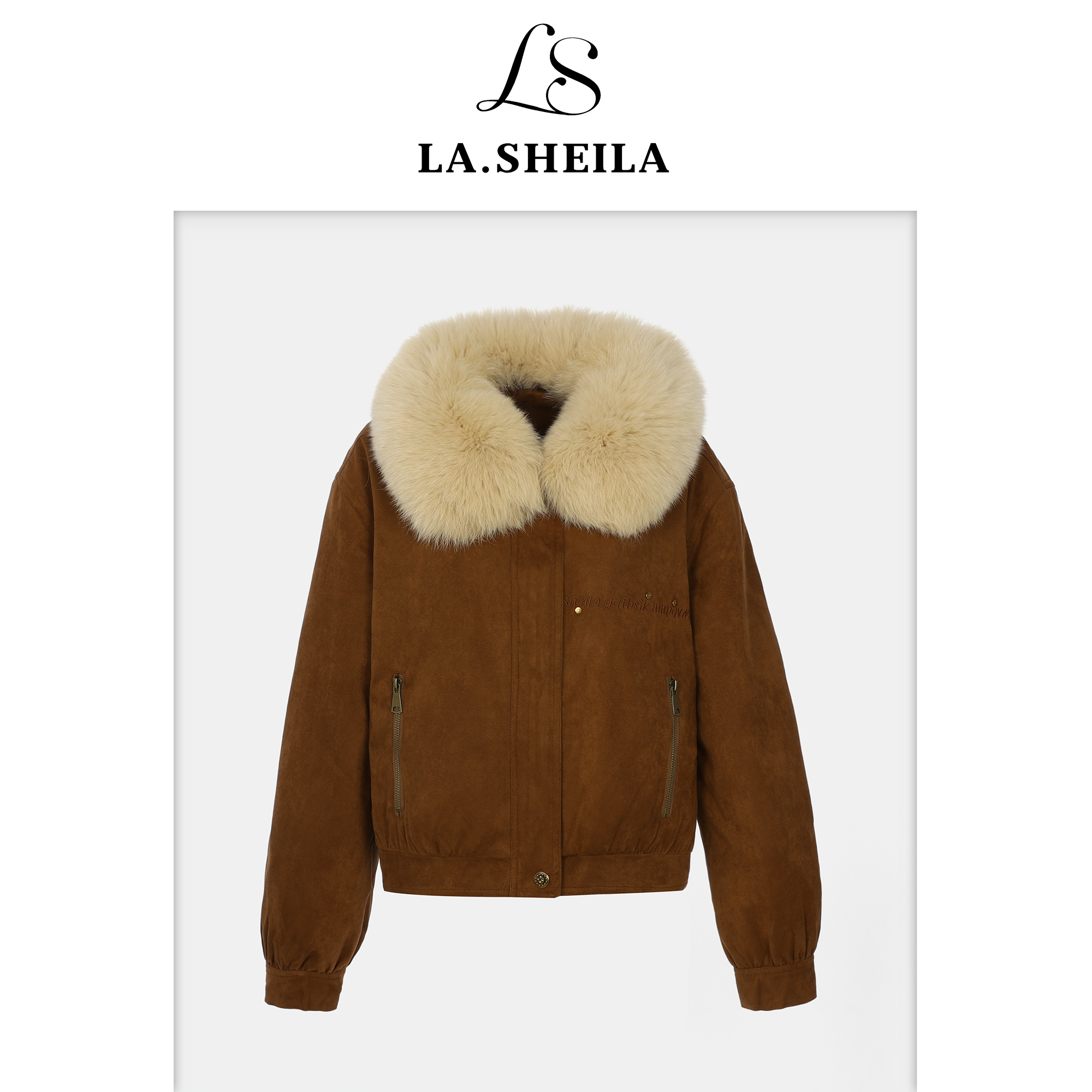 LA.Sheila“miu系千金”狐狸毛领鹅绒皮草254-PC/1109-64101534