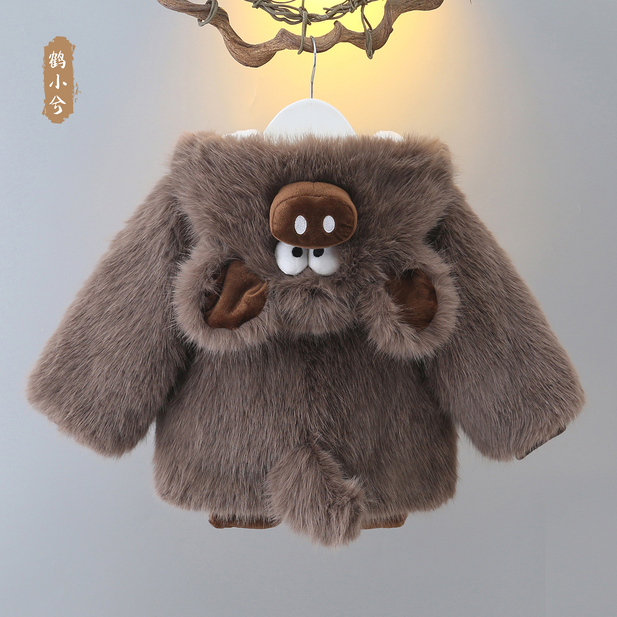 女童外套男童外套冬季加绒加厚夹棉2025新款洋气可爱秋冬长毛毛衣