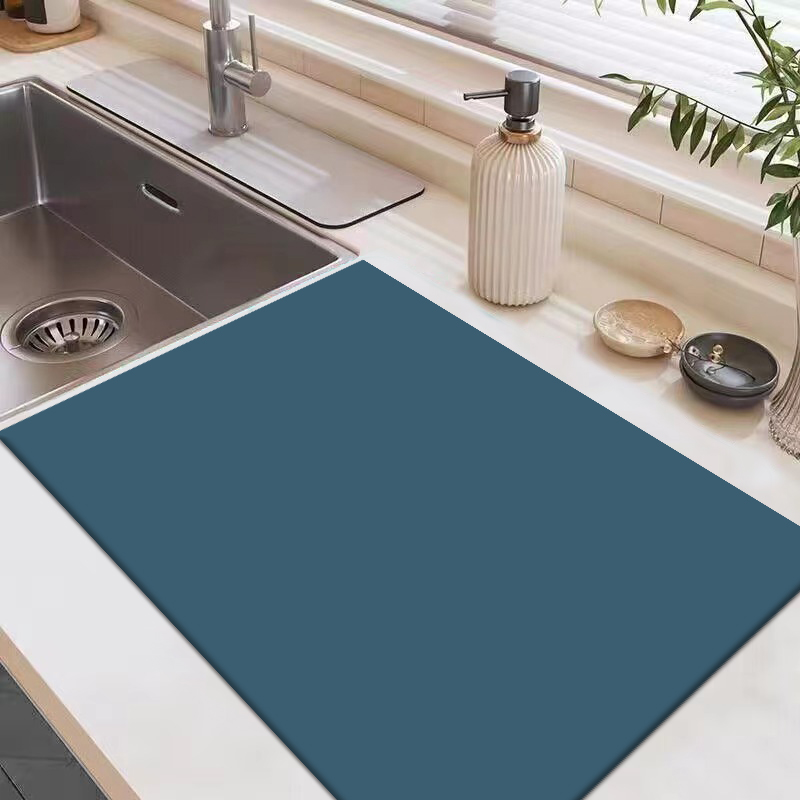 厨房沥水垫台面简单可爱硅藻泥吸水隔热干燥垫可洗防烫防滑餐垫子