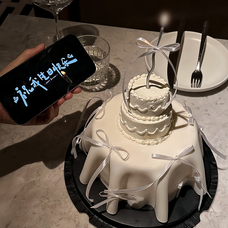 网红tablecake迷你桌布蛋糕ins定制生日同城配送抖音团购送货上门