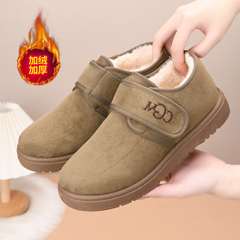 冬季2025新款女士勃肯雪地靴软底休闲妈妈棉鞋中老年防滑保暖棉靴