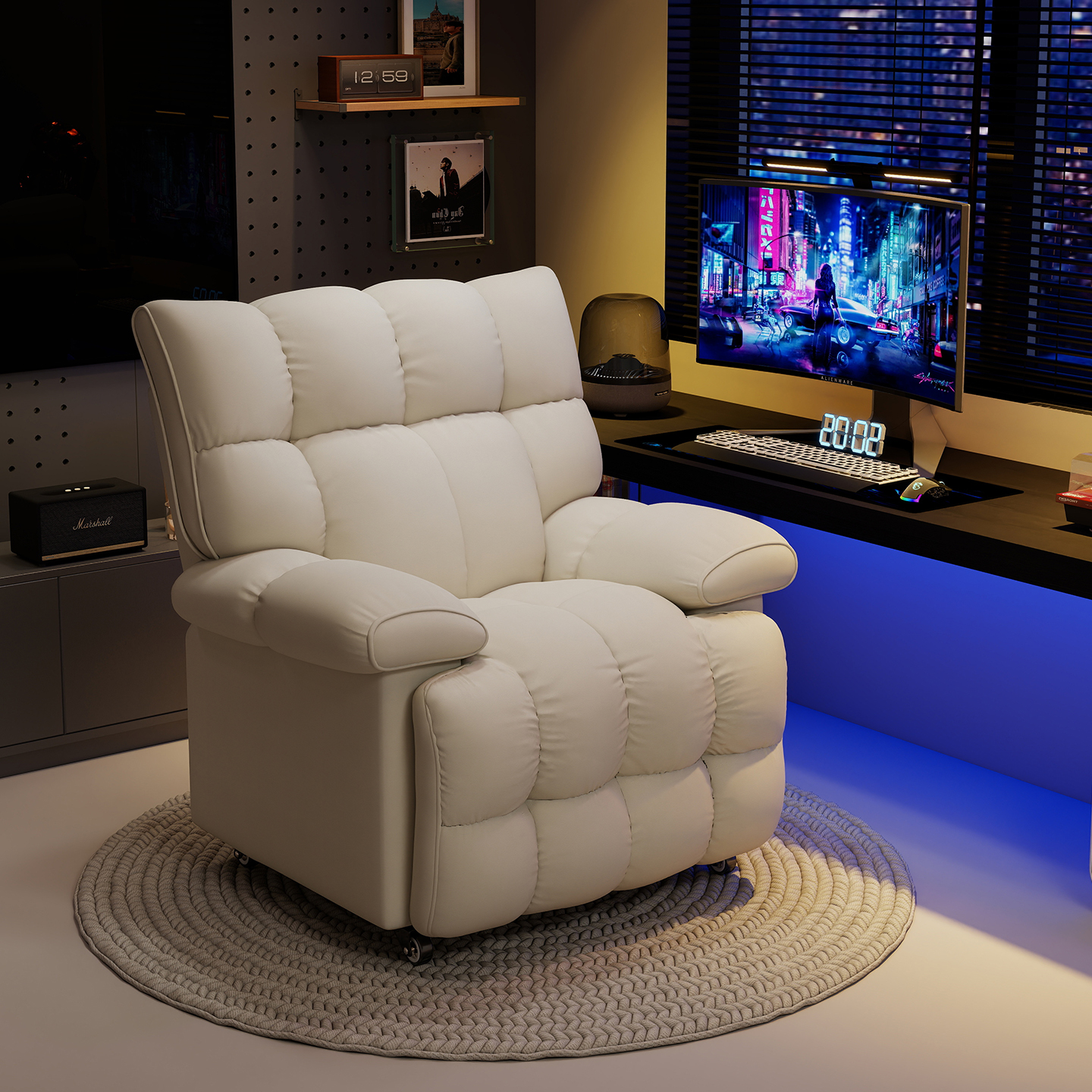 诗维克懒人电脑椅家用太空沙发舱多功能头等网吧沙发椅可躺电竞椅