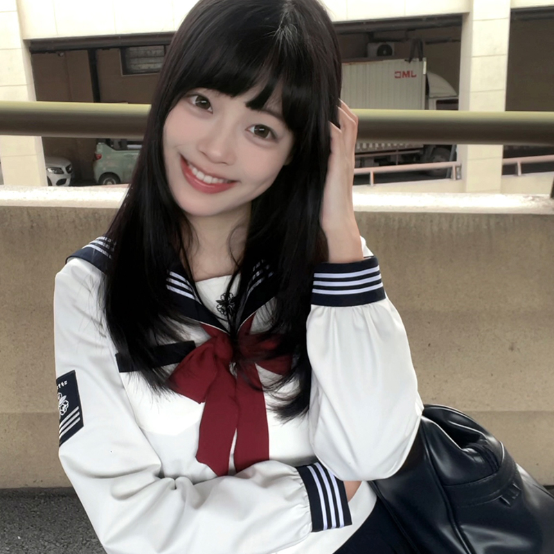 小仓高校原创jk制服水手服套装绀三本日系学院风校供百褶裙