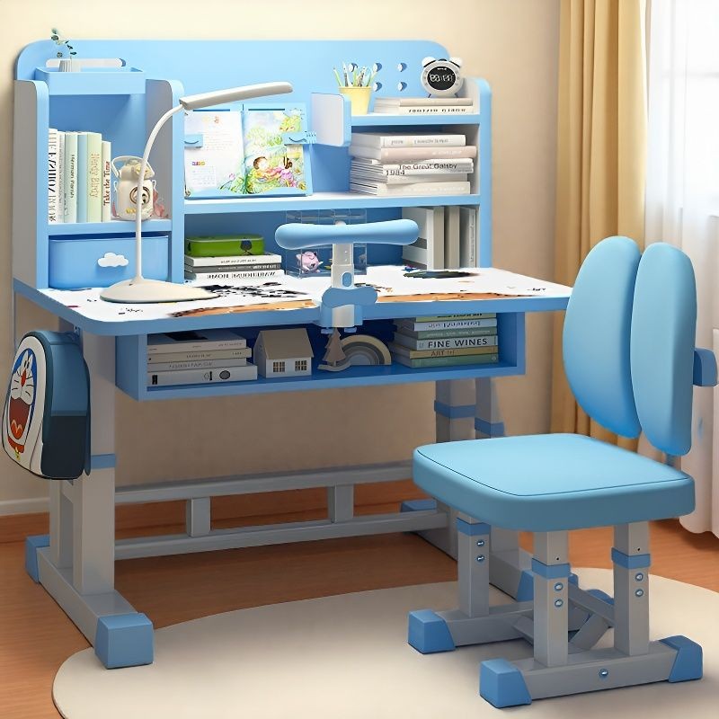 儿童学习桌可升降护眼小学生家用简约学生课桌椅写字作业书桌套装