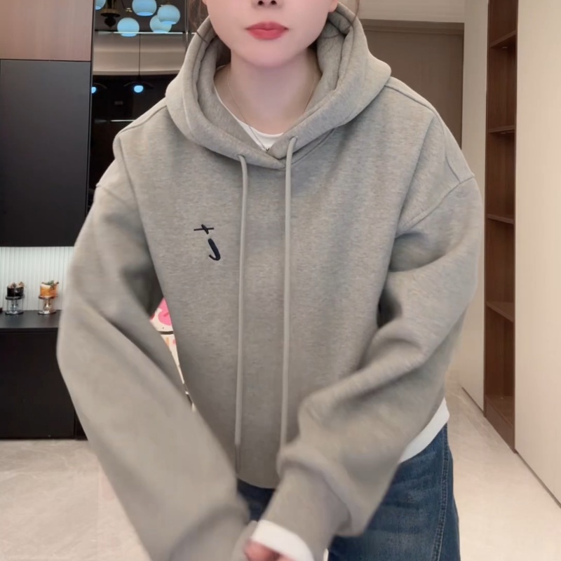 T新款加绒小t连帽口袋抽绳卫衣时尚休闲百搭LK2508269