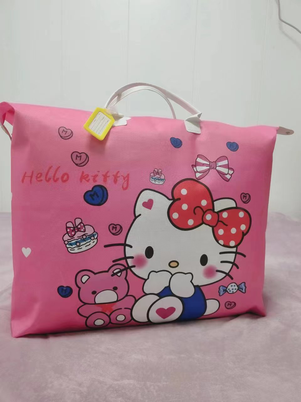 幼儿园印花韩版可折叠卡通被子衣服收纳袋待产包家用防水防尘可爱