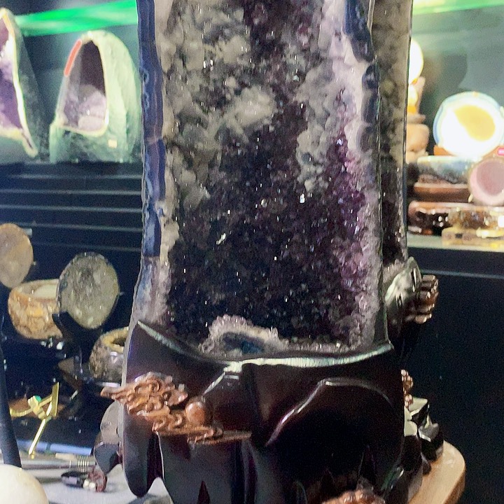 未镶嵌紫晶大型摆件（非配饰）P****?