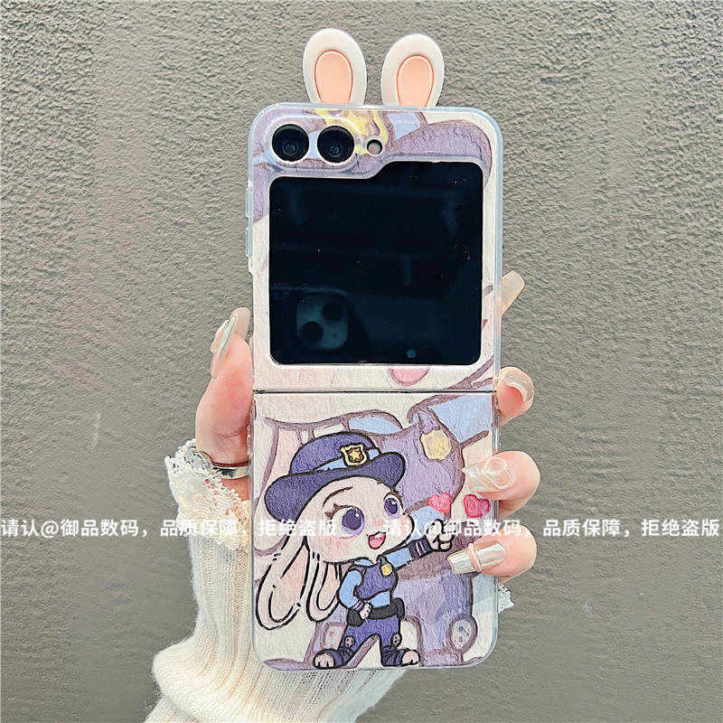 （三星zflip6系列）透明折叠壳适用三星zflip6/zflip5手机保护壳潮